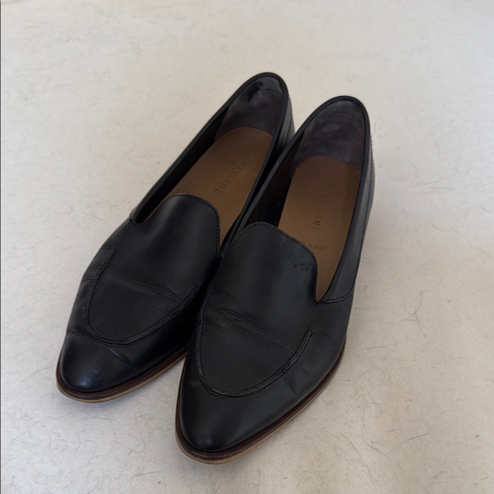 Black Leather Loafers